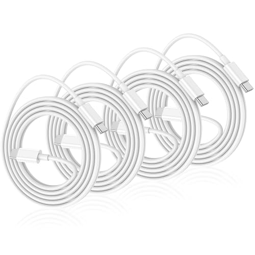 iPhone 15 Charger Cable 60W,4Pack 6ft Apple USB C to USB C Fast Charging Cable for iPhone 15/15 Plus/15 Pro/15 Pro Max, iPad Pro/Air/Mini,MacBook Air