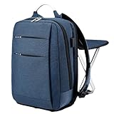 [Bxzzuis] リュックチェア 大容量 シートバックパック 折りたたみチェアリュック 防水 耐荷重120kg 超軽量 キャンプ 運動会 お出かけ 釣り アウトドア マリンレジャー 通勤 ビジネス トラベル バックパック (ネイビー)