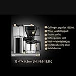 QJRGUY Small Semi Automatic Maker Stainless Steel Espresso Hand Brewed Cappuccino Coffee Machine - Image 3