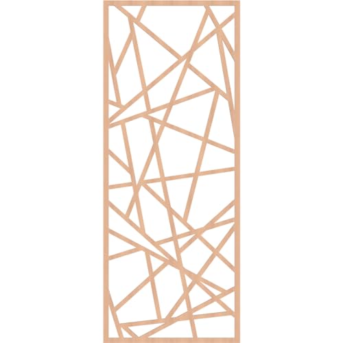 Image of Conway Decorative Pierced Fretwork Wood Wall Panels, 29 3 /8 inchW x 74 3 /8 inchH x 1 /4 inchT, Alder