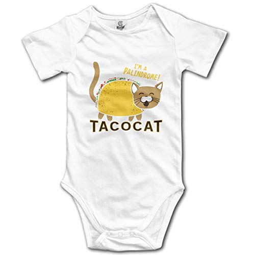 Taco Cat Palindrome Humor Cute Baby Onesie Bodysuit Newborn Rompers Short Sleeve