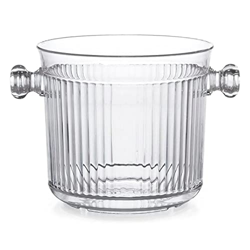 G.E.T. HI-2015-CL Clear 2.5 qt. Ice Bucket, Break Resistant Dishwasher Safe Polycarbonate Specialty Drinkware Collection