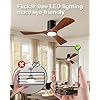 Amazon.com: FUJIBONNY 42 Inch Flush Mount Ceiling Fans with Lights and ...