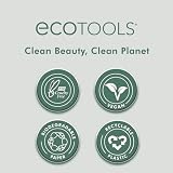 ECOTOOLS, EcoPouf Delicate gąbka do kąpieli, podwójna tekstura, miękka peeling, siatka z recyklingu, czyszczenie 2 w 1, wegańskie