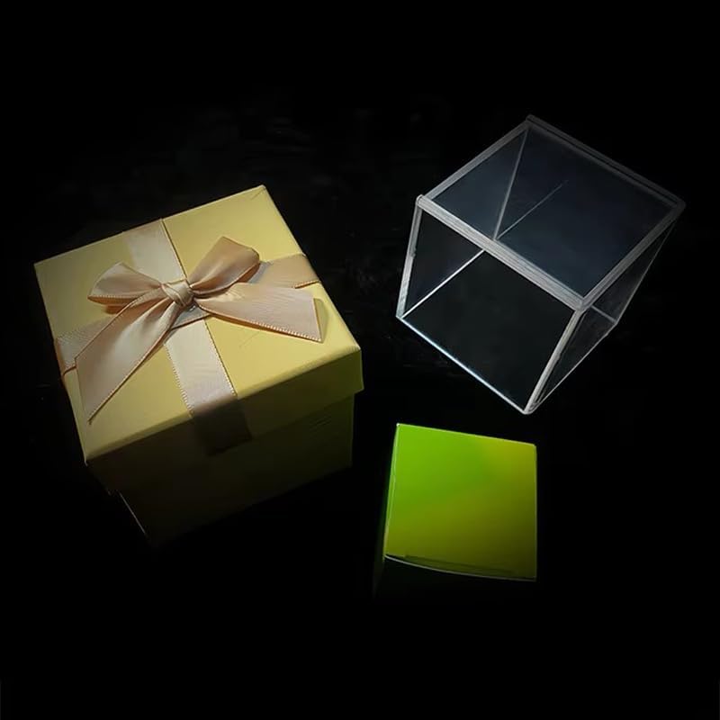 SUMAG Clear Illusion Box Magic Tricks Small Objects Appearing in Empty Box Production Magic Stage Interactive Gimmicks Props