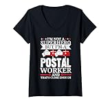 Photo Gallery donna sono un lavoratore postale mailman job professione maglietta con collo a v Photo Gallery donna sono un lavoratore postale mailman job professione maglietta con collo a v