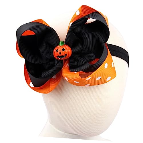 2pcs Halloween Headbands Elastic Bow Hair Accessories for Newborns Boy Girl Stretchy Comfortable Headdress4