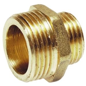 Lot de 10 mamelons, Raccords filetés réduits double mâle en laiton, 3/4 à 1/2 pouce "8245"