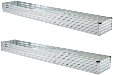 Above Ground Garden Containers That Will Transform Your Gardening Experience 8 zunatu 10x2x1ft(2 Pack) Galvanized Raised Garden Bed,Outdoor Planter Box Metal Patio Kit Planting Bed for Vegetables Flowers and Succulents,Silver