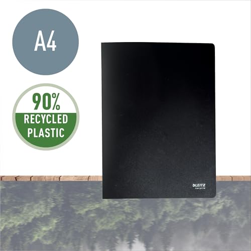 Leitz 46760095 A4 Display Book Pack of 10 with 20 x 40 Sheets Black Recycle Series