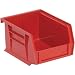 Edsal PB8500R High Density Stackable Plastic Bin, 4" Width x 3" Height x 5" Depth, Red (Pack of 24 )