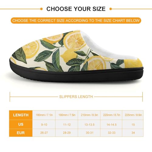 Lemon Cute Cotton Slippers Anti-slip House Shoe Slipper Indoor Outdoor2