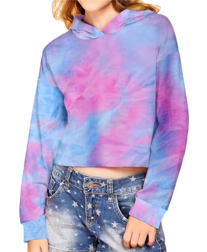 Arshiner Niña Sudadera con Capucha Lougue Manga Otoño Primavera Sudadera con Capucha Moda Ropa Niña 5-14 Años