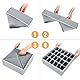 Yucch 3 Stück Schubladen Organizer, 24 Zellen Faltbare Stoffboxen Socken Organizer, ordnungssystem kleiderschrank zum Aufbewahren von Socken, Krawatten (Grau)