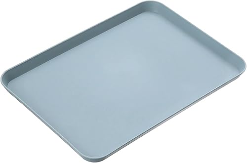 MSMMZ Bandejas de servir de comida rápida, bandejas rectangulares para servir el hogar, bandeja de plástico para interiores (color  1)