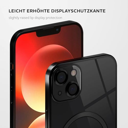 Coque iPhone 14 MagSafe protégeant la caméra contre les chocs
