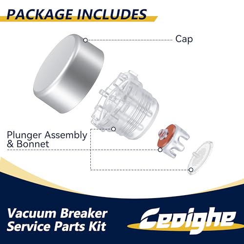Ceoighe 1 Pack Vacuum Breaker Repair Kit Compatible with 630-7500, Compatible with Prier 400 and 500 Series Anti Siphon Wall Hydrants, Vacuum Breaker Service Parts Kit for Outdoor Faucet