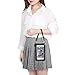 AnsTOP Lightweight Leather Phone Purse, Small Crossbody Bag Mini Cell Phone Pouch Shoulder Bag with Strap for Women