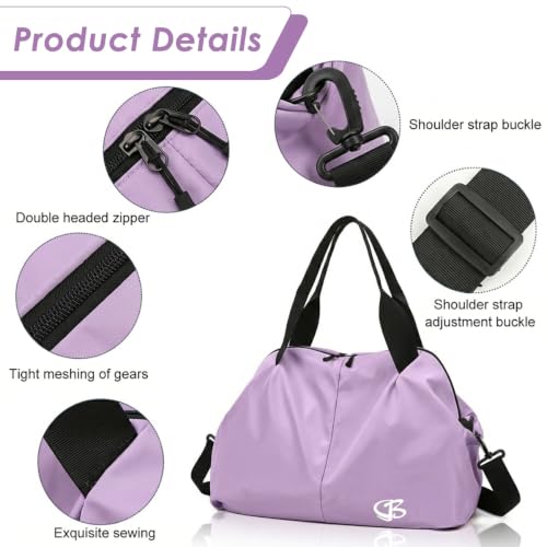 Image of PALAY Gym Tote Bag Sports Duffle Bag with Wet Compartment | Waterproof Oxford Cloth, Proper Size and Removable Strap for Travel, Swimming or Weekend Trips