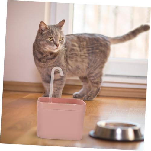 Fuente automática para gatos color rosa elegante miniatura 3