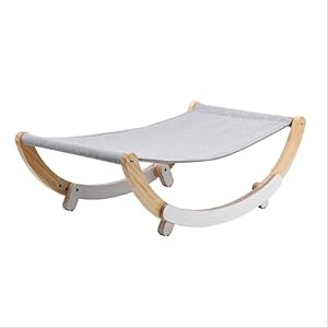 Comfortable Wooden cat Hammock – Warm pet Lounger Bed for Cats & Small Dogs