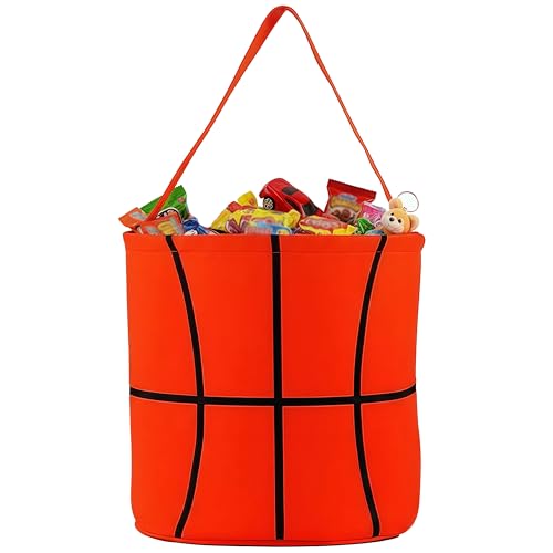 Image of XinblueCo Baseball Basket Easter Baskets for Canvas Easter Egg Hunt Baskets