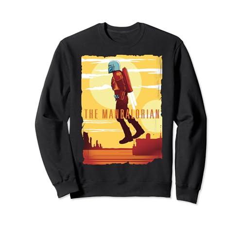 Sweatshirt Star Wars The Mandalorian Jet Pack Poster pour fan de la saga