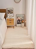 Doux et moelleux: nos tapis confortables à poils longs sont fabriqués en polyester. Il a 3 couches, une surface tactile douce, une couche à mémoire de forme au milieu et une face arrière antidérapante.