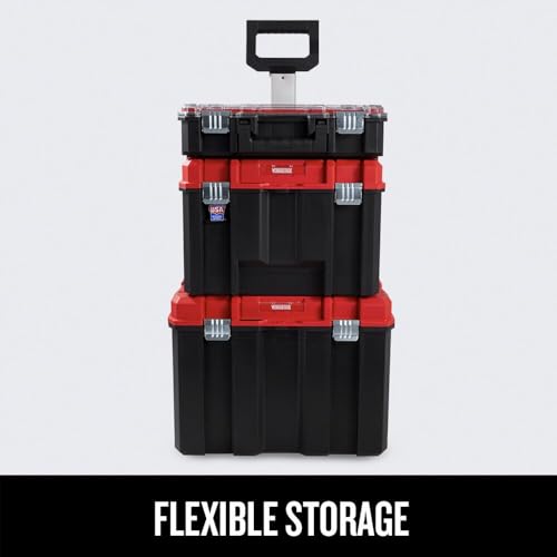 Image of CRAFTSMAN VERSASTACK 17.126-in Metal Wheels Lockable Tool Box