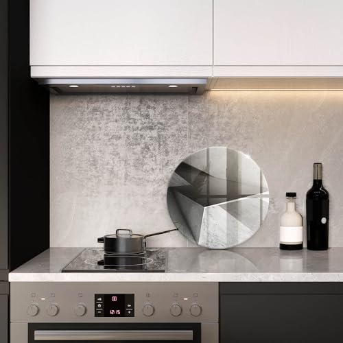Planche à découper 40cm Wallfluent Cuisson Résistance en béton abstrait
