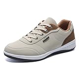 Scarpe Camminata Uomo - Scarpe Avvicinamento Uomo Pianta Larga Sneakers Corsa Comodo Ginnastica Tennis Sneaker Sportive Trail Bianche Trekking EU 45