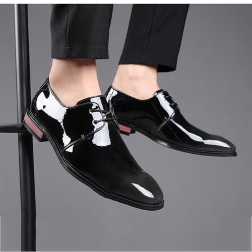 Men's Patent Leather Oxford Formal Business Dress Shoes Modern Suit Tuxedo Shoes for Men Fashoin Wedding Party Shoes2