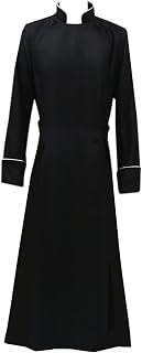 Women Cassock Choir Cassock Church Robe Minister Robe Clergy Pulpit Liturgical Black White Handmade