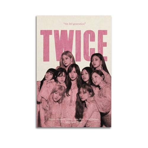 WQMP Póster de fotos de álbum de música Twice, lienzo estético para pared,...
