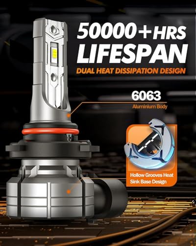 Image of SEALIGHT 9006 LED Fog Light Bulbs, 12000LM 24W Strong Penetration 9006 HB4 LED Fog Lights, 6500k Cool White 5530 CSP Chips, IP68 Waterproof Plug and Play, Pack of 2