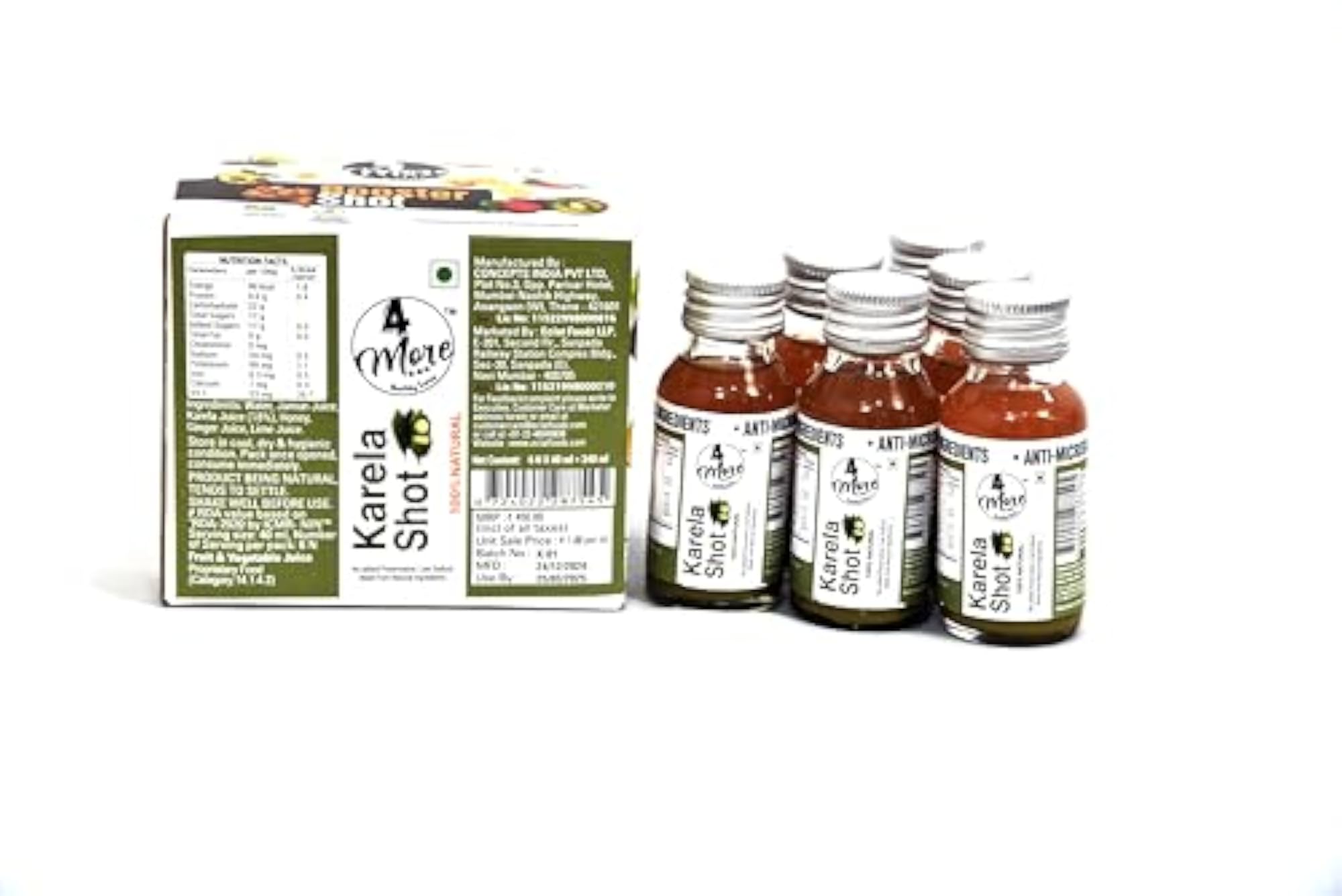 4More Healthy Karela Shot Pure Natural Juice