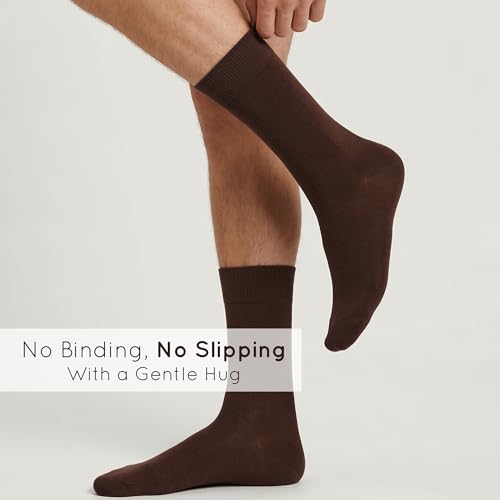 Image of Mysocks Unisex Extra Fine Combed Cotton Crew Socks |5 Pairs Set | Seamless Toe | Make Your Steps Enjoyable