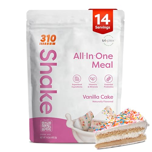 310 Nutrition All-In-One Meal Replacement Shake Powder - Vanilla Cake