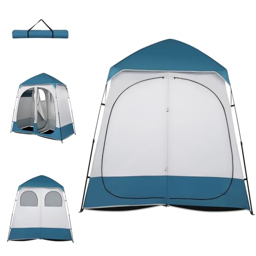 Carpa Ducha Camping Portátil 2 Habitaciones 90x90x48 pulgadas miniatura 1