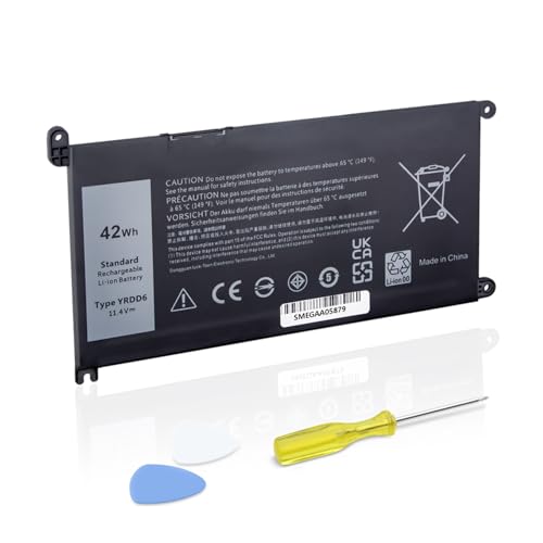 SiKER 11.4V 42Wh YRDD6 Laptop Battery Compatible with Dell Inspiron 5591 7586 5491 5481 5482 5485 3310 2-in-1 15 3582 3583 3593 3584 5590 5593 5594 5585 5598 14 3493 5493 5480 3793 Vostro 3491 5481