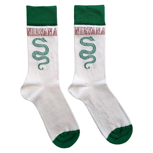 Rock Off officially licensed products Nirvana Ankle Socks Serve The Servants Official Mens White (Uk Size 7-11) Size One Size