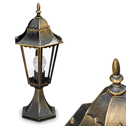 Lampe d'extérieur vintage E27 : lampadaire de jardin étanche pour allée