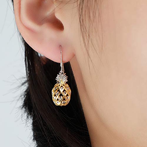 RoseJeopal Pineapple Dangle Earring S925 Hook Hawaiian Hypoallergenic Earring Jewelry for Women3