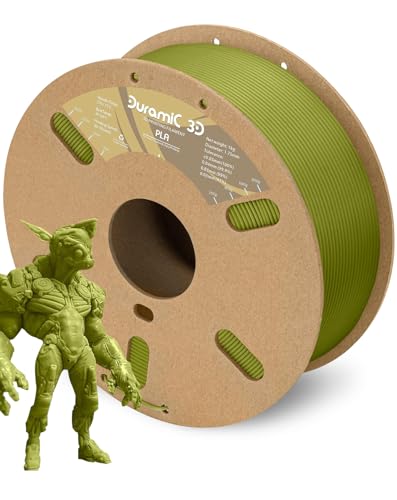 Image of DURAMIC 3D PLA Filament Basic for 3D Printer Neatly Wound Easy Printing | 3D Printing Filament 1.75mm, Dimensional Accuracy + /- 0.02 mm, Fit Most FDM 3D Printers 1KG PLA Brownish Green