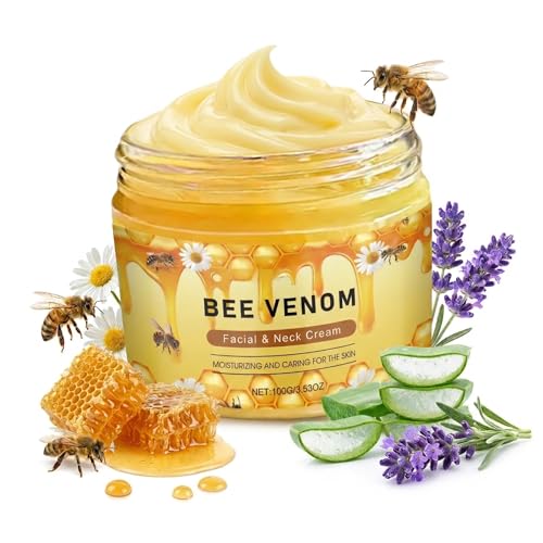 Image of Bee Venom Cream With Honey, Skin Tightening Cream for Face & Neck,Bee Venom Anti Wrinkle Face Cream For Fine Line,All-in-One Face Moisturiser For Tightening,Wrinkle Removal & Anti Aging,All Skin Types