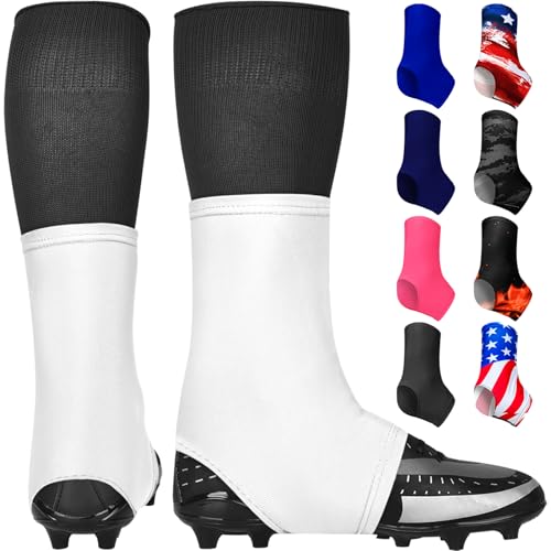 Housses de crampons de football hockey blanc taille S