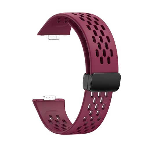 Bracelet sport Huawei Watch Fit 3 silicone bordeaux pour vos séances de fitness