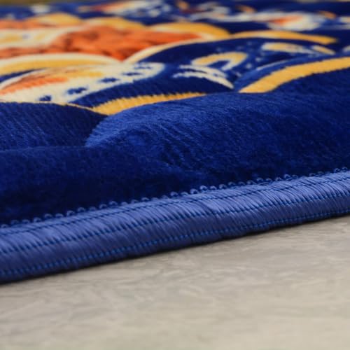 Tapete de oración musulmán acolchonado azul royal 80x120 cm miniatura 5