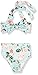Mekilyn 2Pcs Baby Girls Halter Bowknot Tube Top+Floral Short Bottoms Bikini Bathing Suit Swinwear (Floral, 0-6Months)