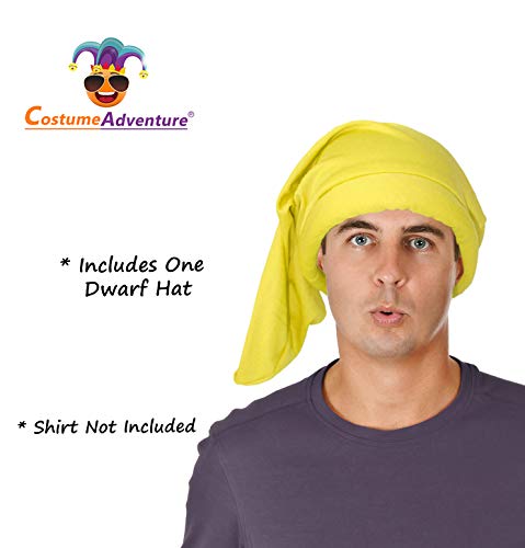 Yellow Gnome Dwarf Hat Dwarf Costume Hat 7 Dwarf Costume Seven Dwarf Hat - Thumbnail 3